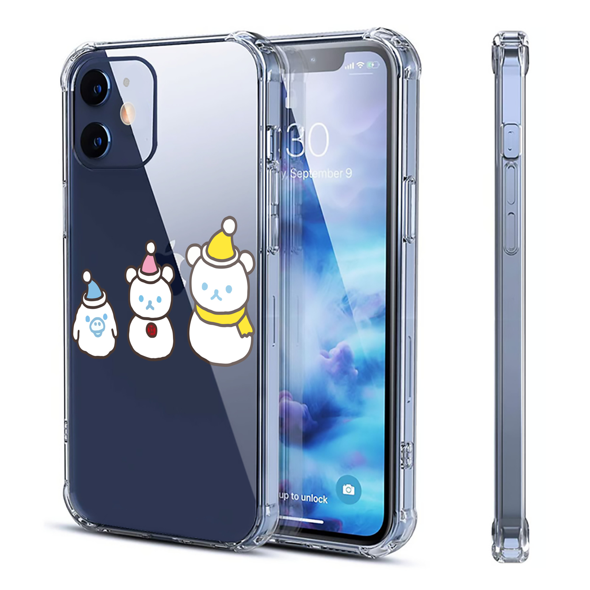 （画像用） リラックマ リラックマ キイロイトリ Rilakkuma Korilakkuma Kiiroitori 【iPhone 12シリーズ対応】透明スマホケース（クリアソフトケース）